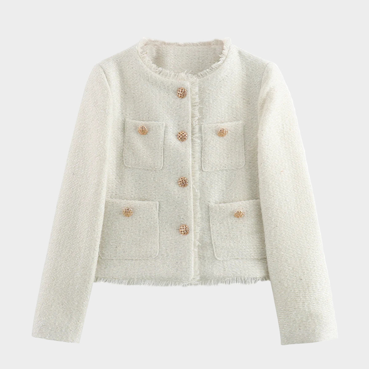 Amerikāņu vilnas Beatriz ar tvīda tekstūru un strukturētām detaļām